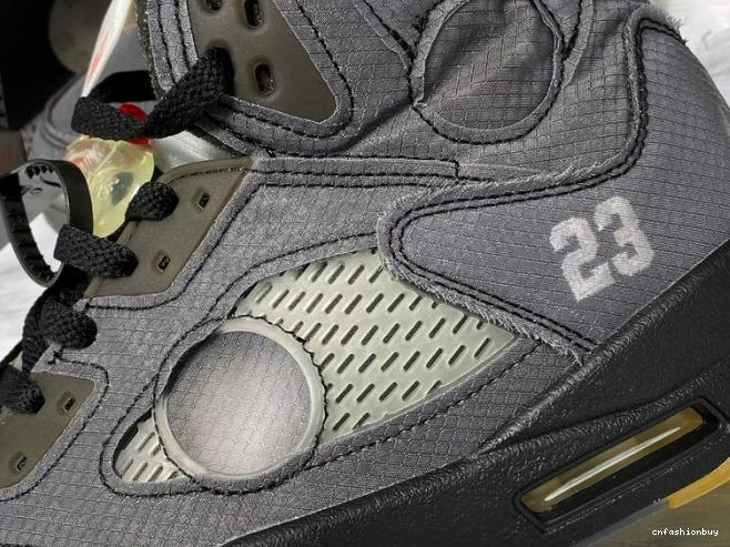 Air Jordan CT8480-001 Black x 5 Off-White 0828